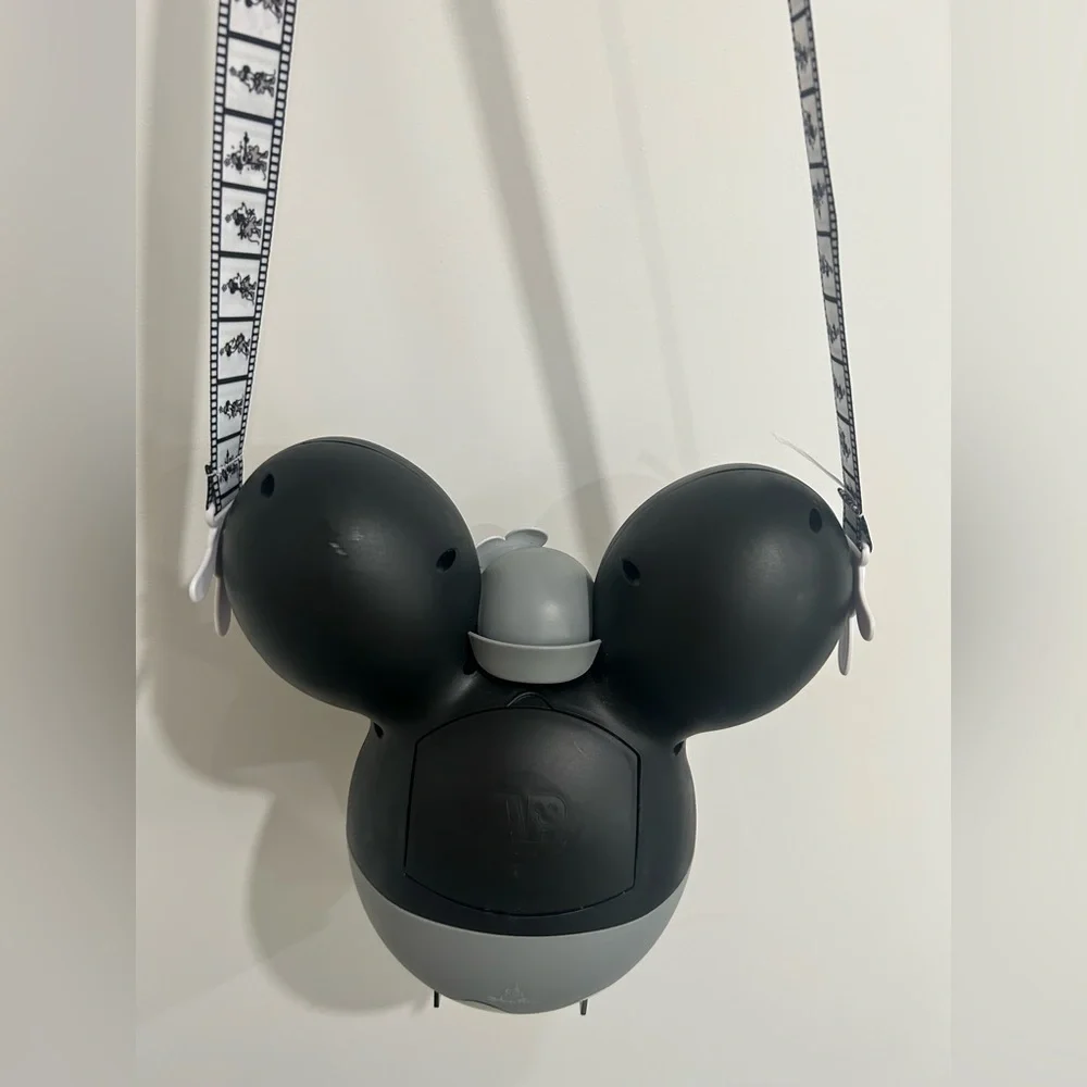 DISNEYLAND STEAMBOAT WILLIE MINNIE MOUSE AP POPCORN BUCKET with strap - Picture 2 of 7